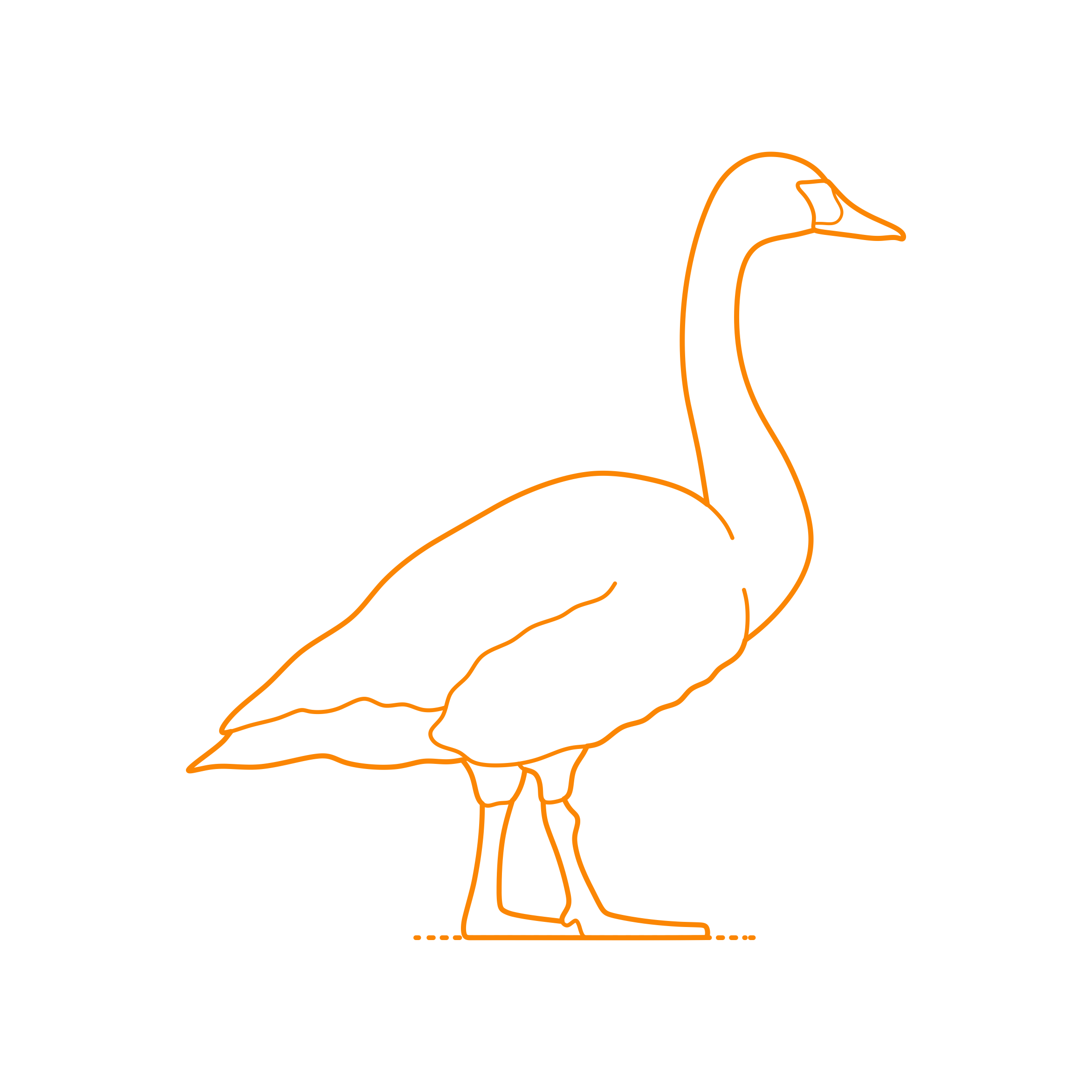 Animals Waterfowl Tundra Swan Silhouette Cutting Svg Files Free Vectors